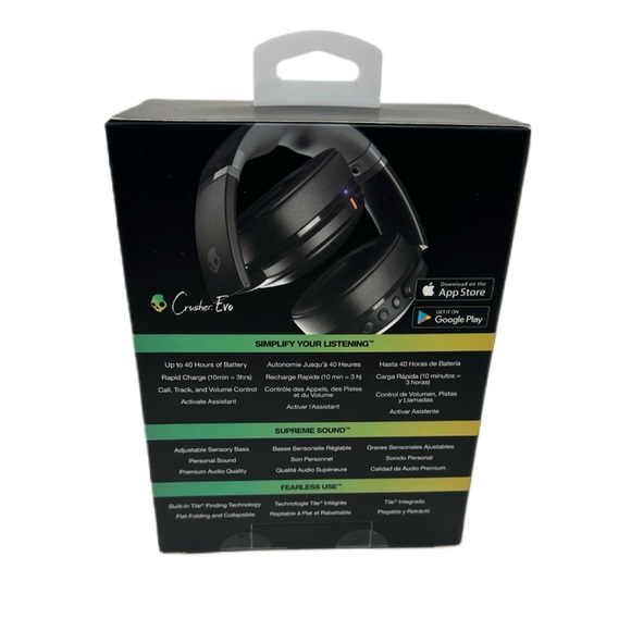 Skullcandy Crusher Evo Wireless Over-Ear Bluetooth Headphones - Picture 2 of 9